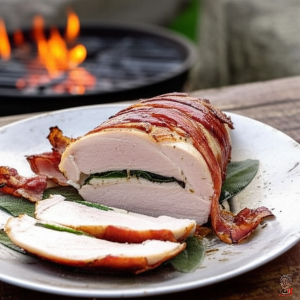 Edler Speckfasan — Kohlegrill