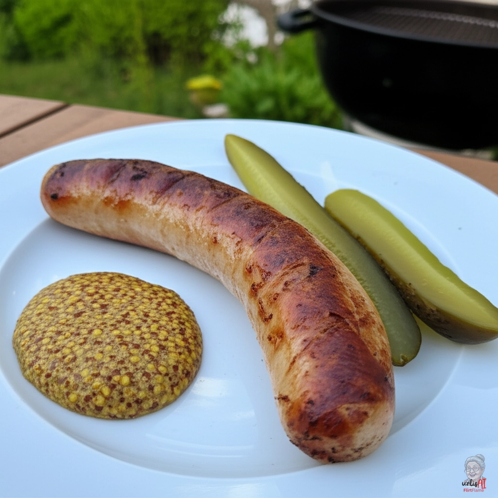Nordische Senfmakkara — Kohlegrill
