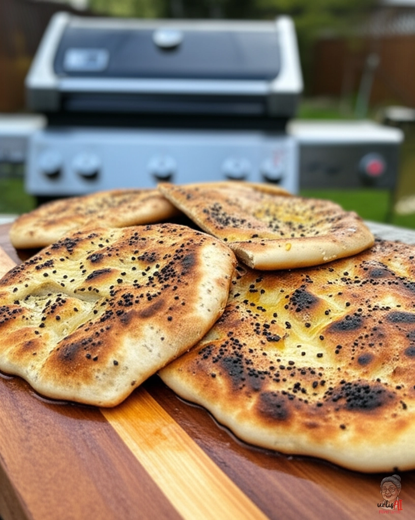 Anatolische Sesamfladen — Gasgrill