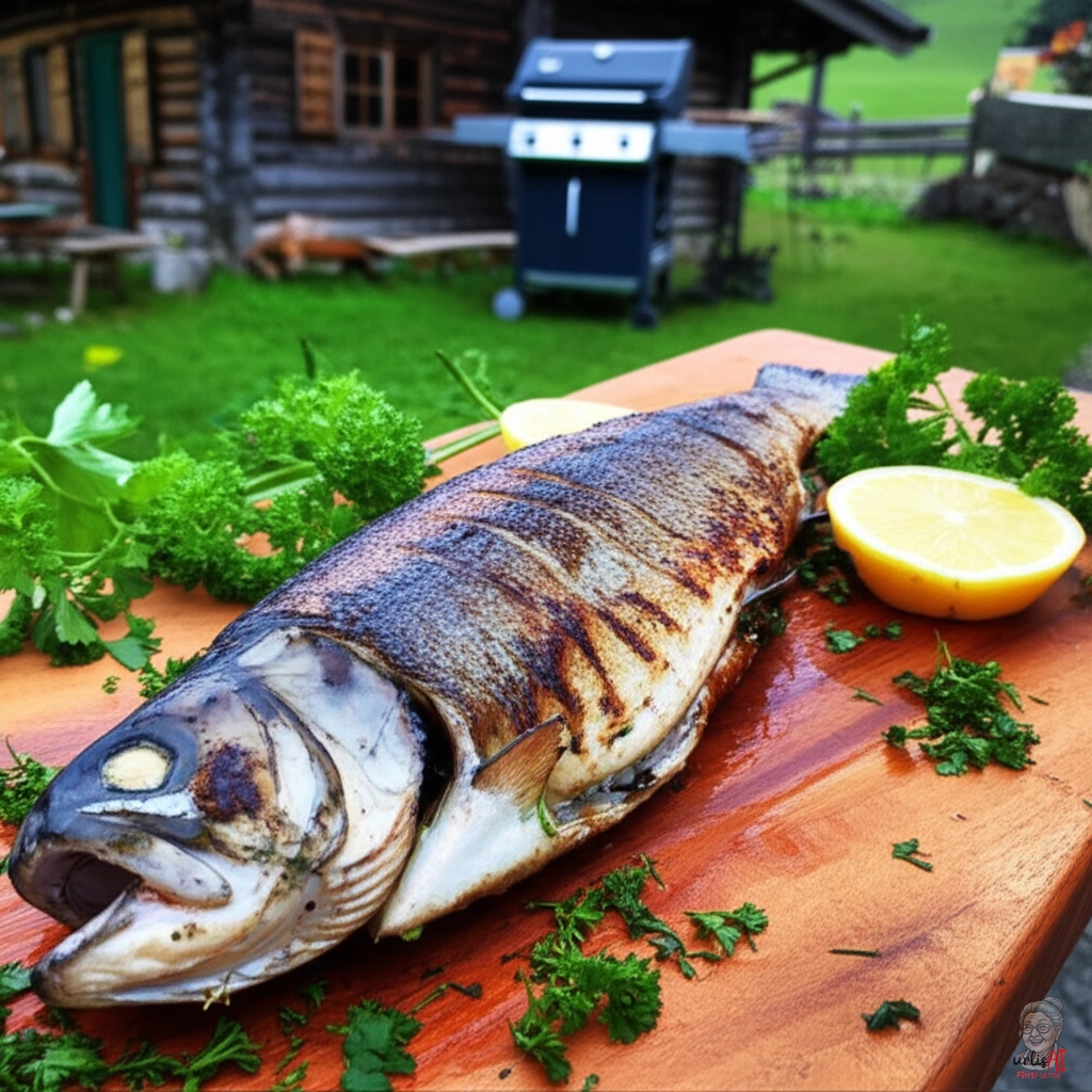 Alpine Kräuterforelle — Gasgrill