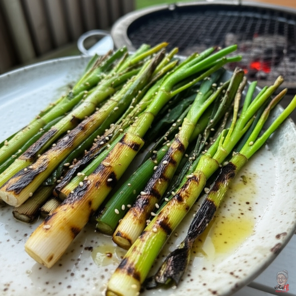 Knusprige Sesamzwiebeln — Kohlegrill