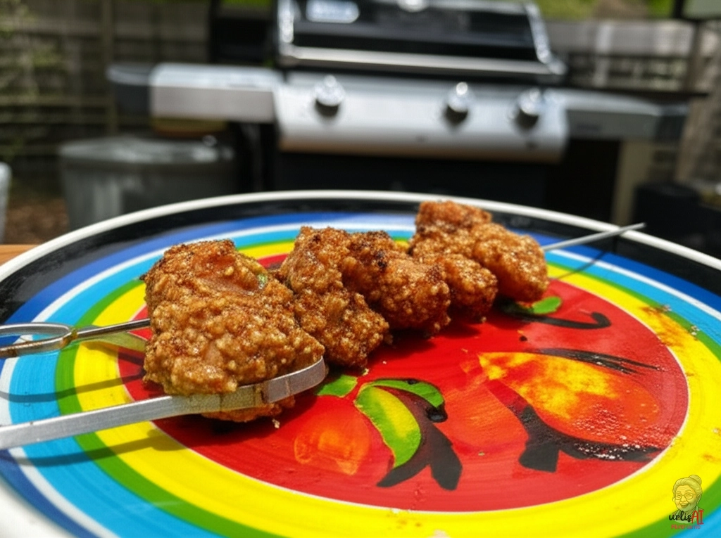 Goldene Erdnusshähnchen — Gasgrill