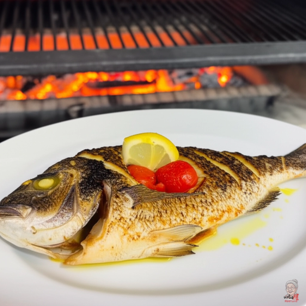 Königliche Safranbrasse — Kohlegrill