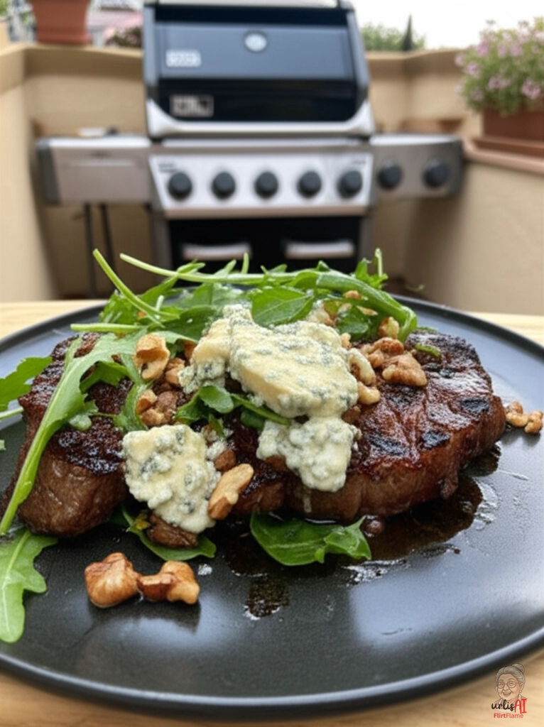 Gorgonzola Crunch Steak — Gasgrill