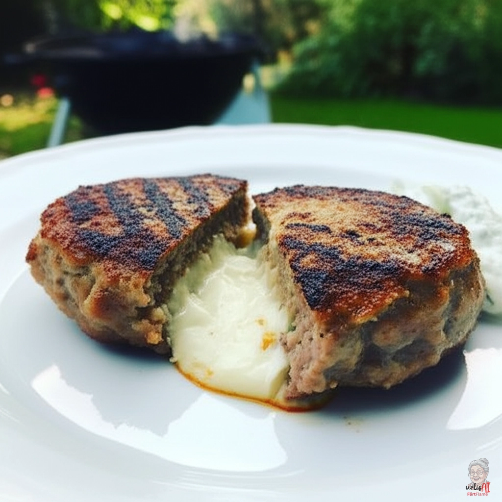 Schmelzende Feta Bifteki — Kohlegrill