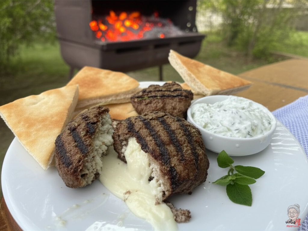 Cremige Feta Frikadellen — Kohlegrill