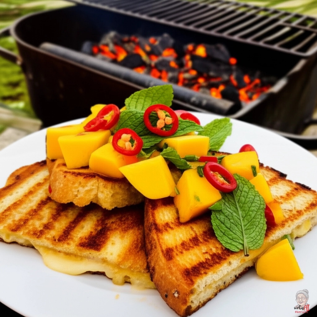 Feurige Mango Grillkäse — Kohlegrill