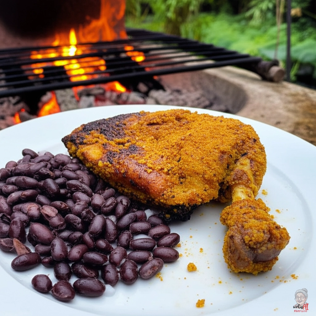 Pepian Kürbiskern Keule — Kohlegrill