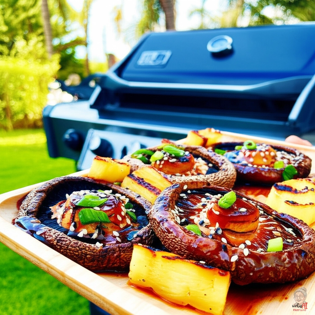 Sticky Teriyaki Shiitake — Gasgrill
