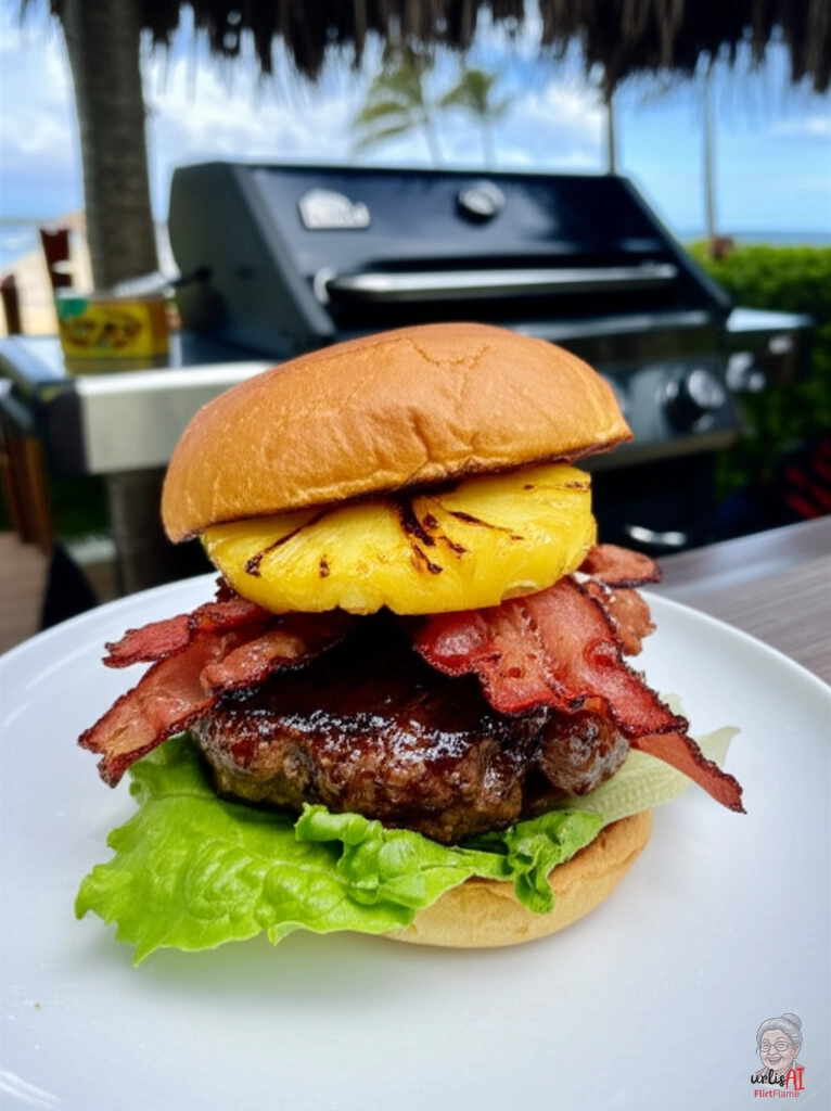 Pineapple Bacon Burger — Gasgrill