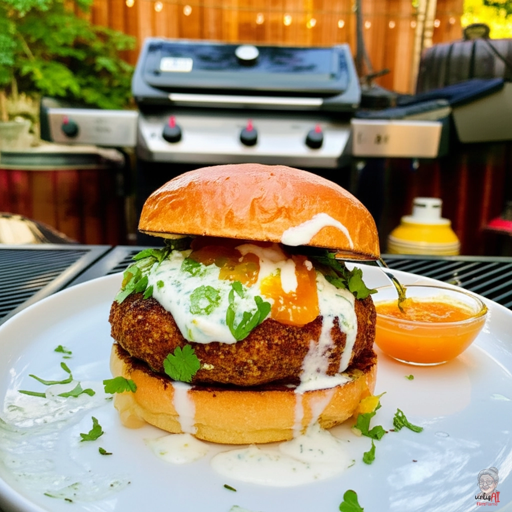 Masala Smash Burger — Gasgrill