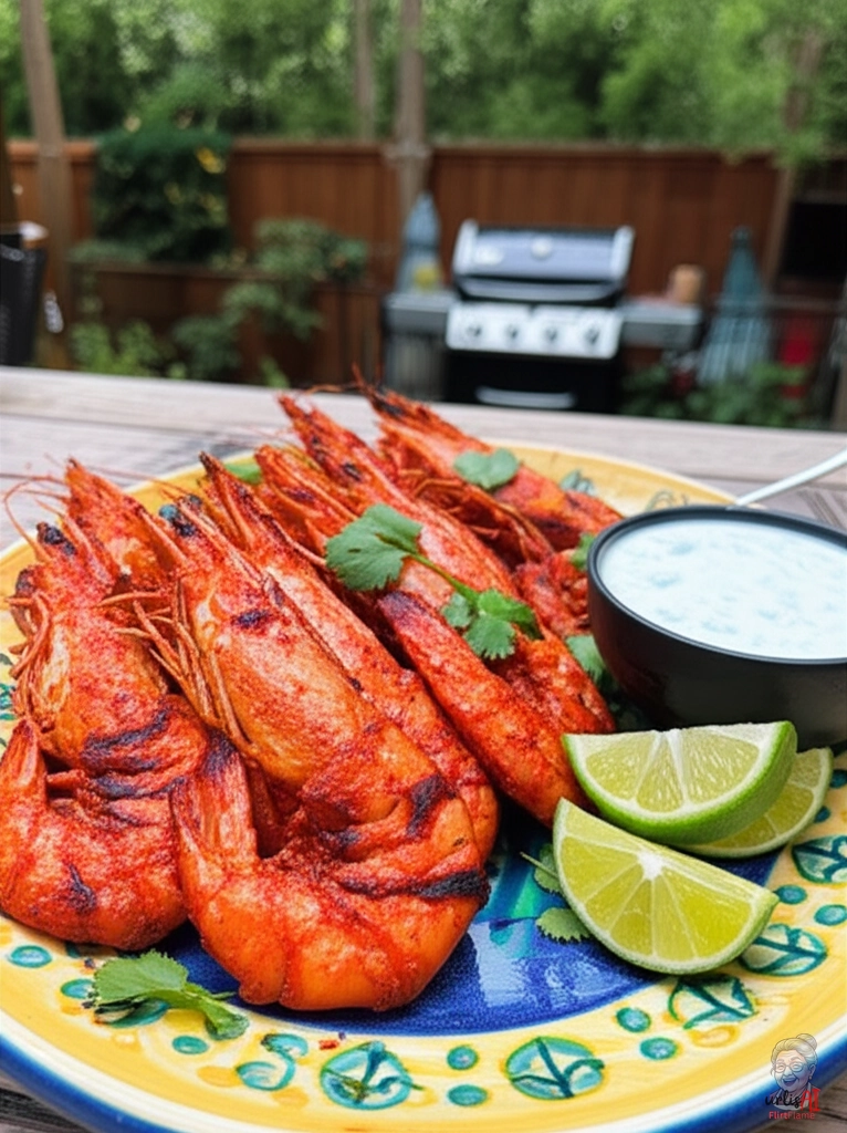 Scharfe Tandoori Garnelen — Gasgrill