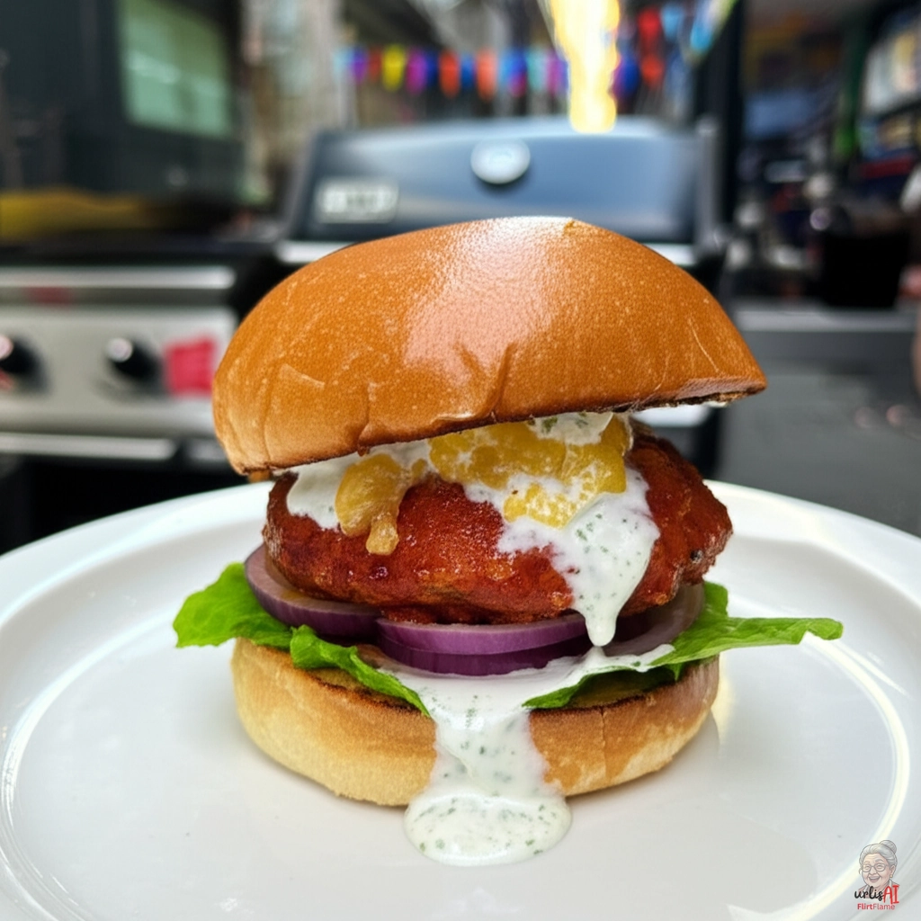 Spicy Tikka Burger — Gasgrill