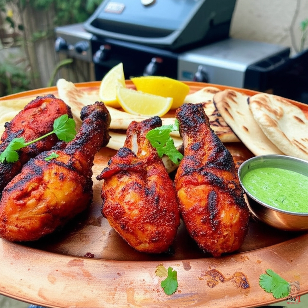Knusprige Tandoori Keulen — Gasgrill