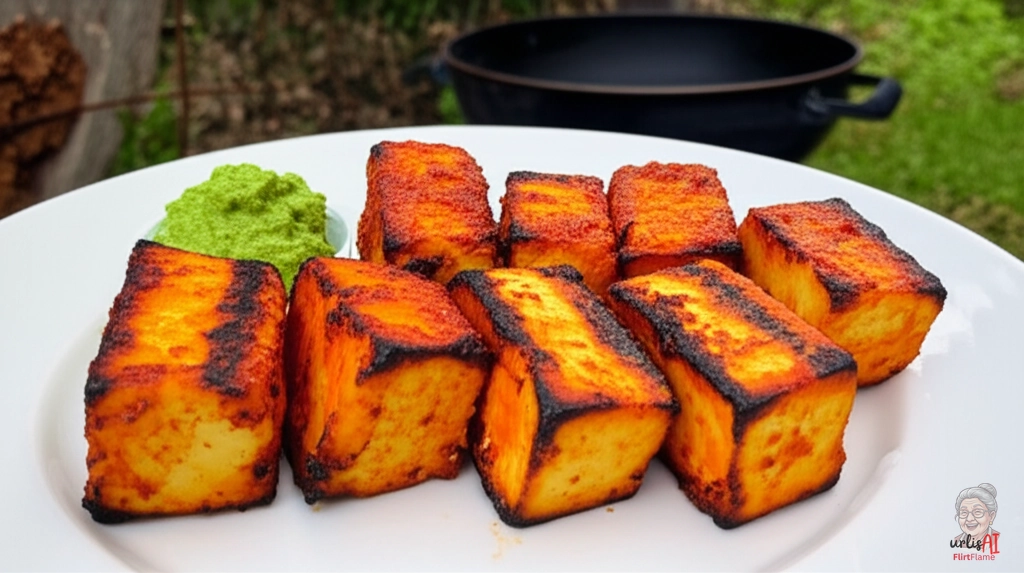 Würziges Tandoori Paneer — Kohlegrill
