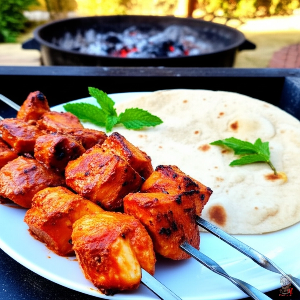 Cremige Tikka Spieße — Kohlegrill