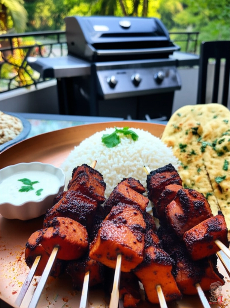 Feurige Vindaloo Spieße — Gasgrill