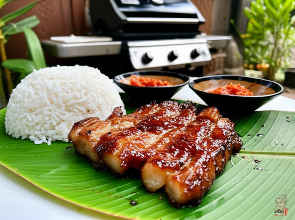 Glasierter Babi Kecap — Gasgrill