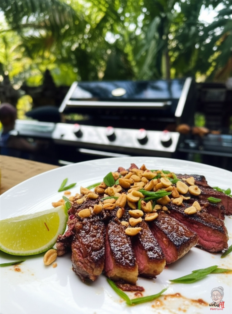 Erdnuss Satay Ribeye — Gasgrill
