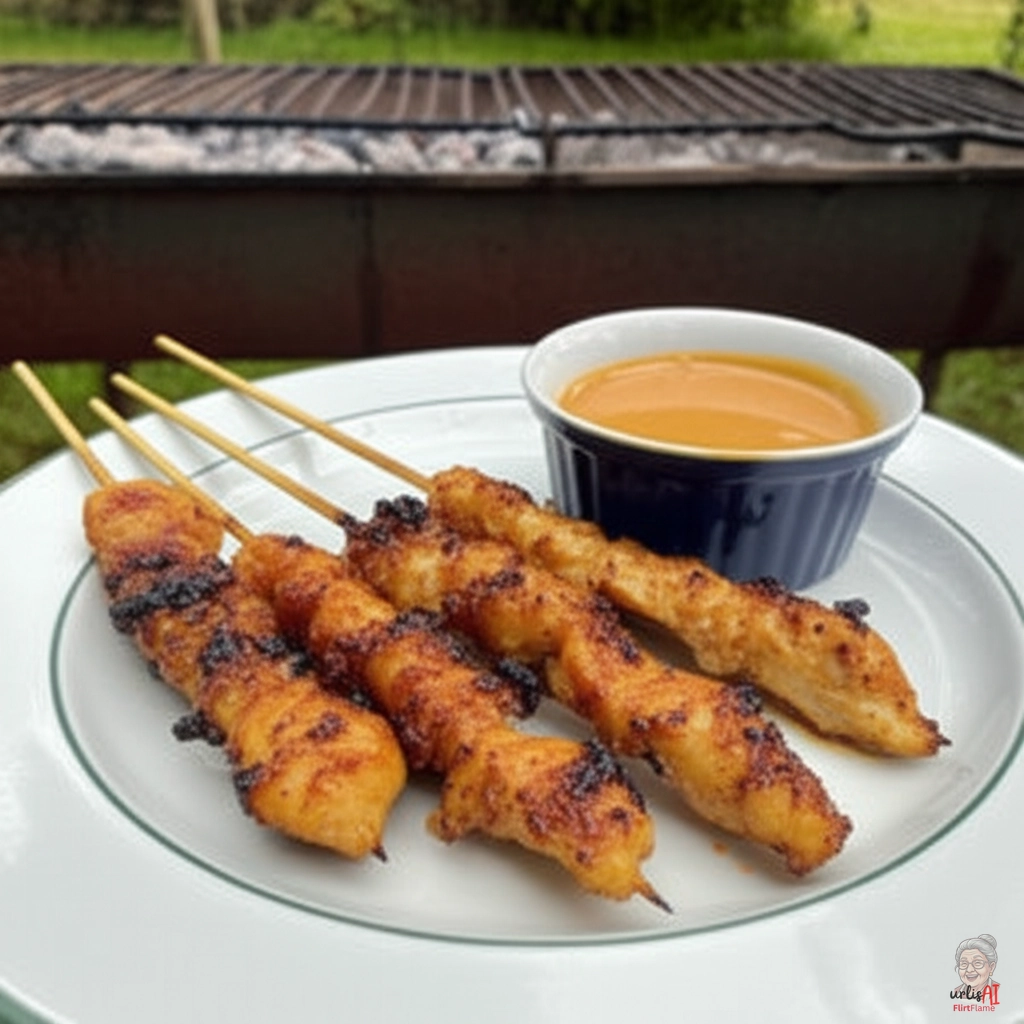Rauchige Sate Ayam — Kohlegrill