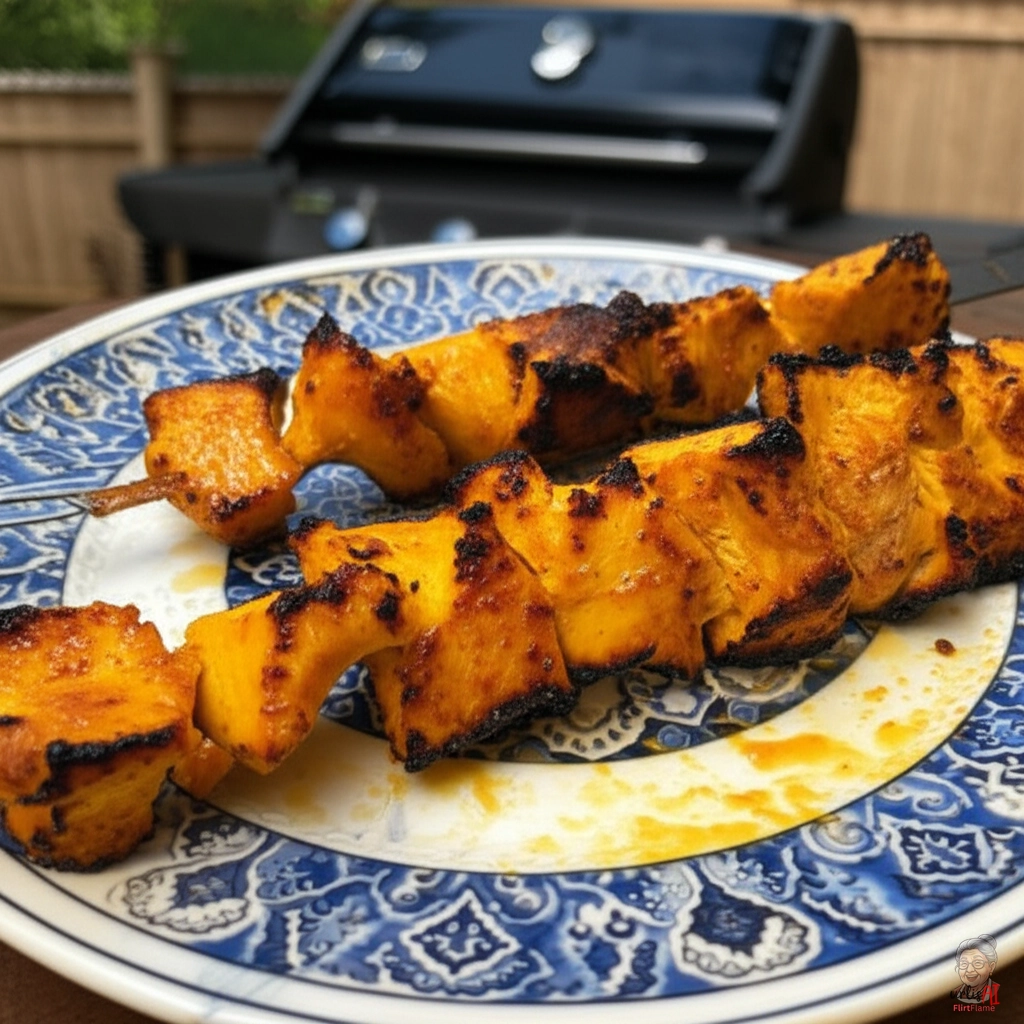 Goldene Kurkuma Tikka — Gasgrill