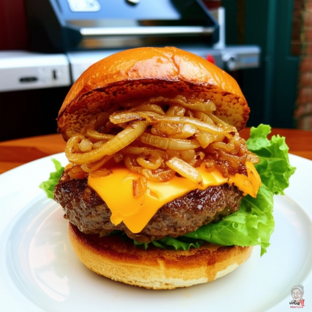 Karamell Cheddar Burger — Gasgrill