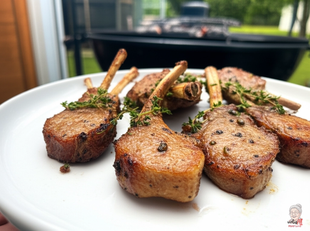 Rauchige Kräuterkoteletts — Kohlegrill