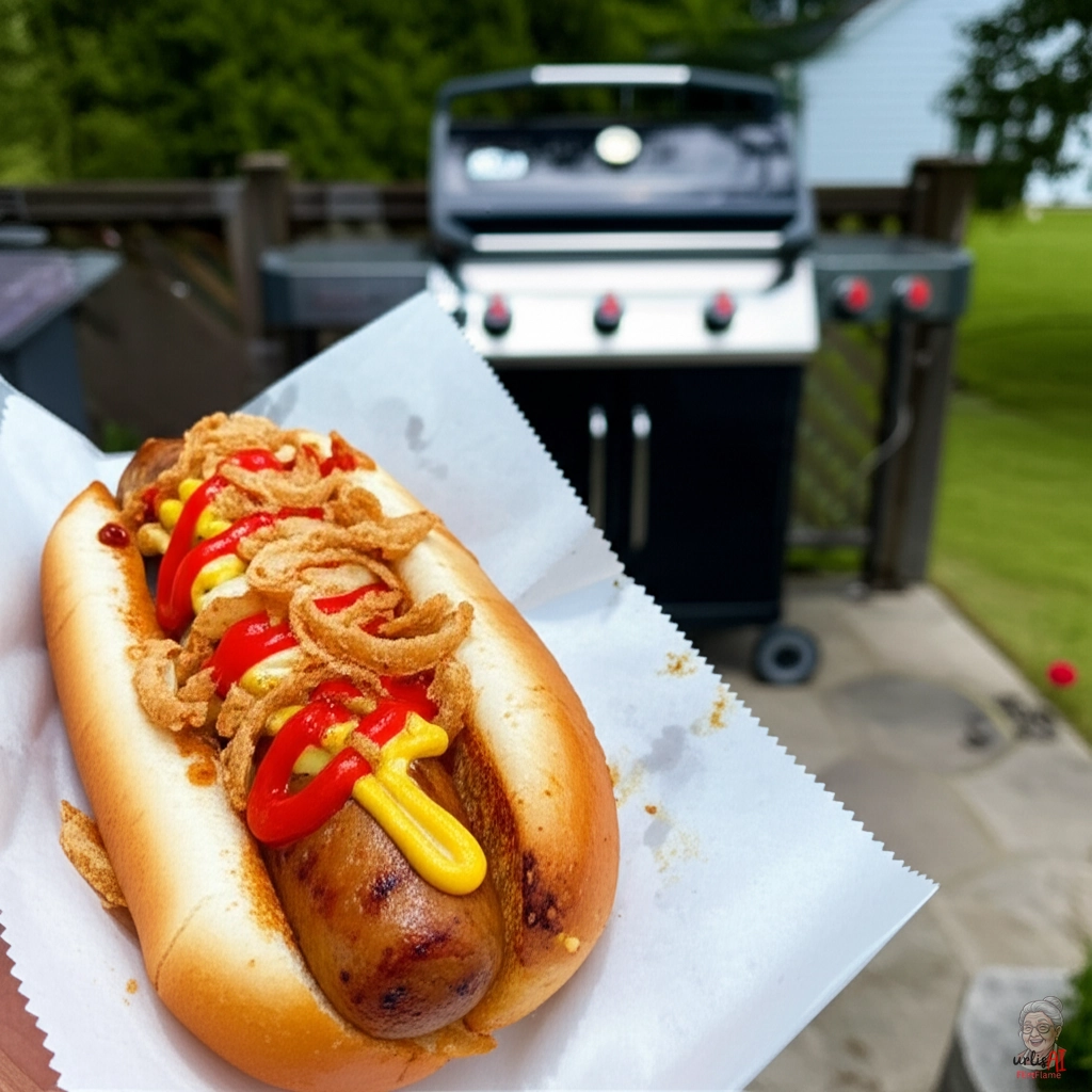 Crispy Onion Dog — Gasgrill