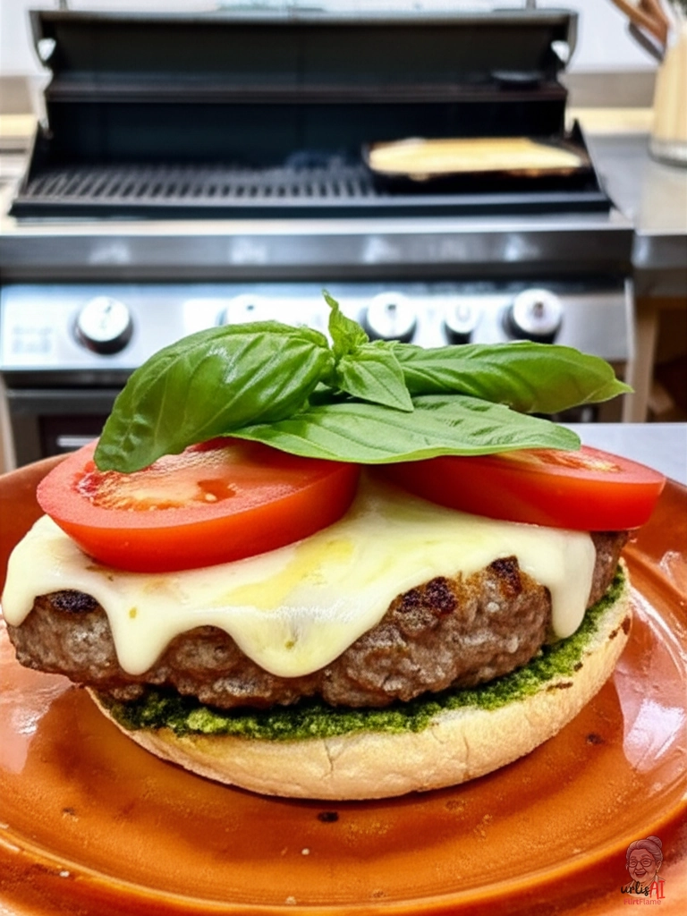 Caprese Smash Burger — Gasgrill