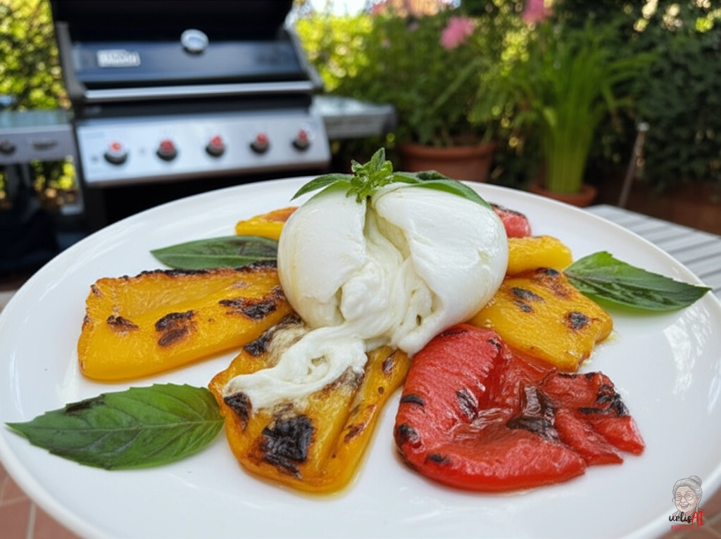 Burrata Grillpaprika — Gasgrill