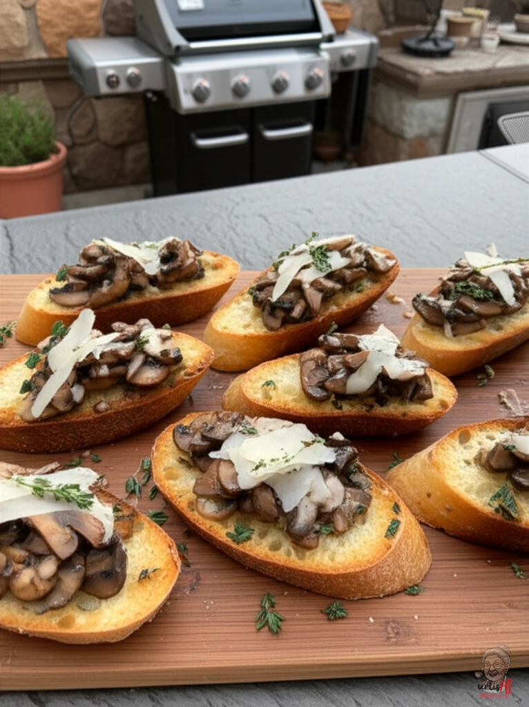 Steinpilz Grillcrostini — Gasgrill