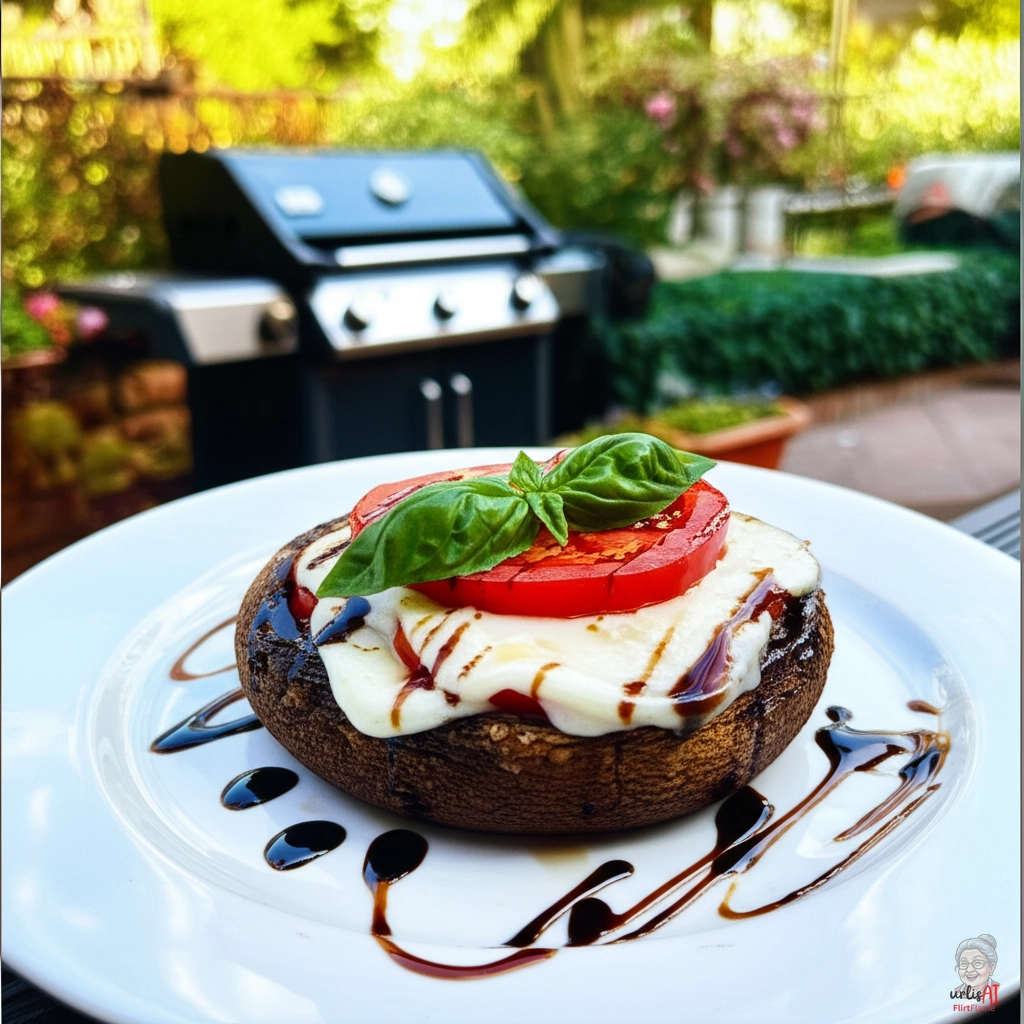 Portobello Caprese — Gasgrill