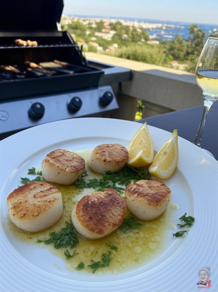 Goldene Zitronenmuscheln — Gasgrill