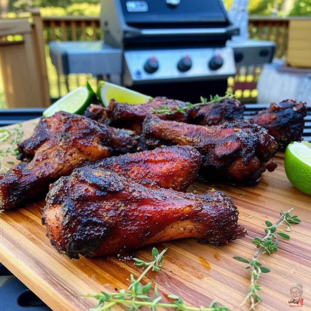 Scharfe Jerk Wings — Gasgrill