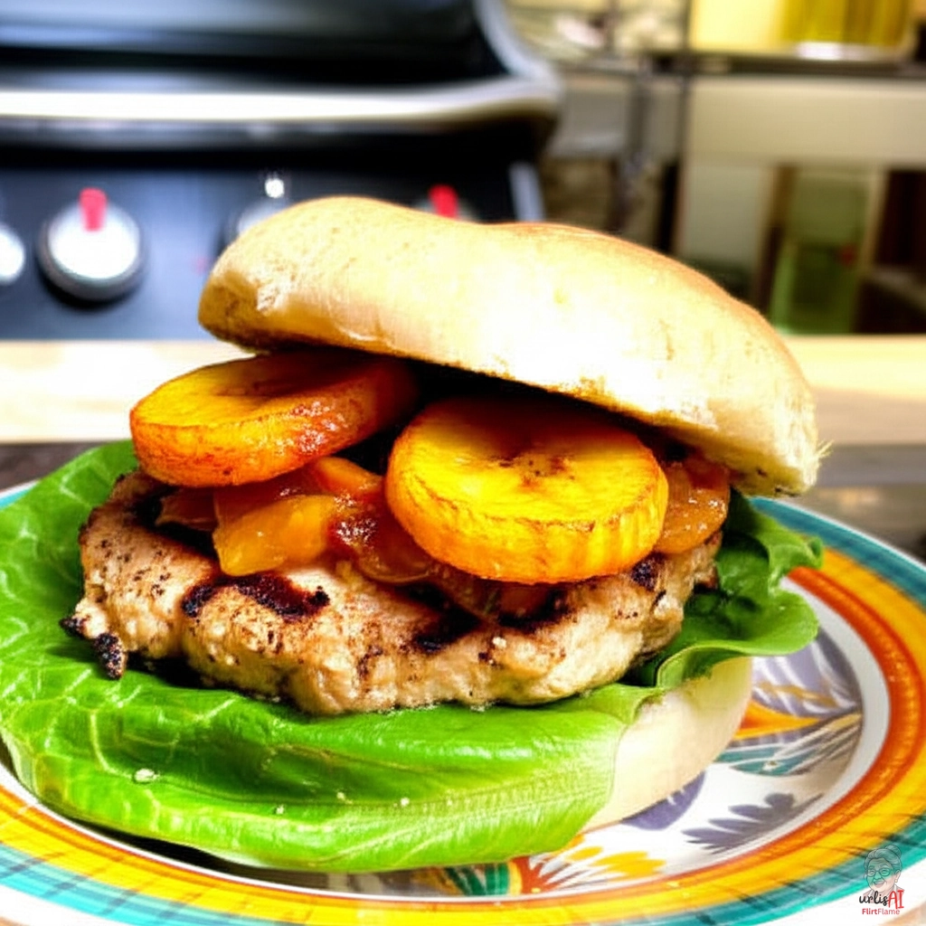 Sweet Jerk Burger — Gasgrill