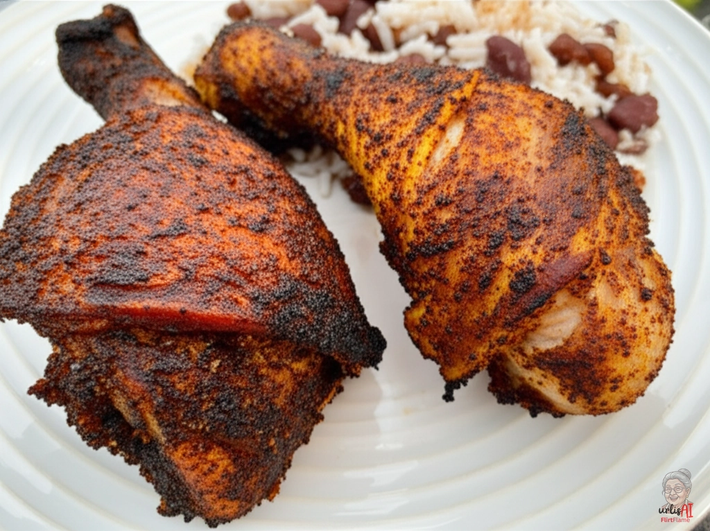 Rauchige Jerk Keulen — Kohlegrill