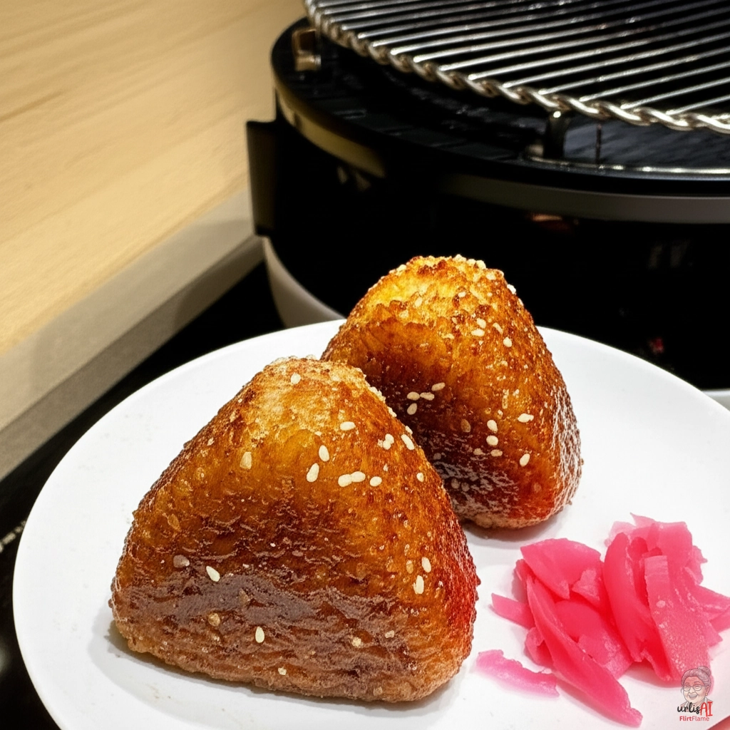 Knusprige Onigiri — Gasgrill