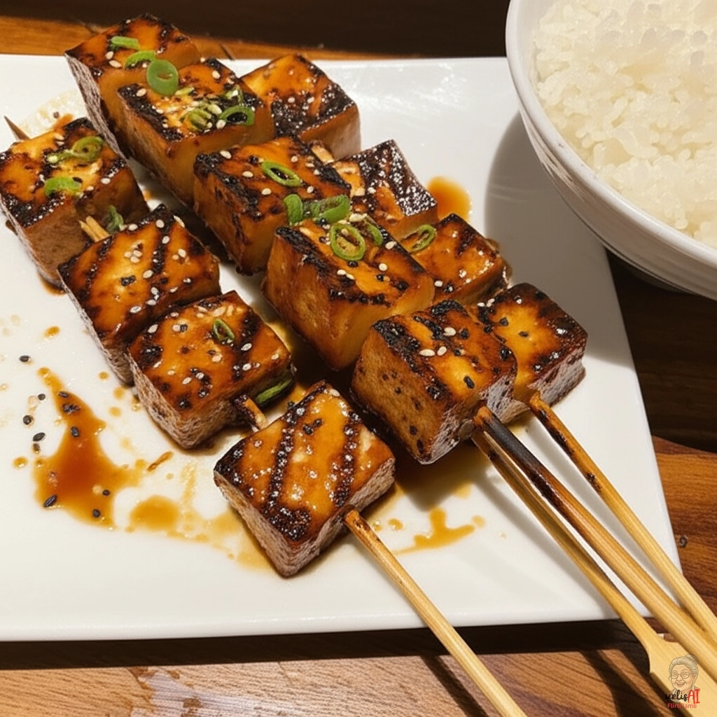 Goldener Misotofu — Gasgrill