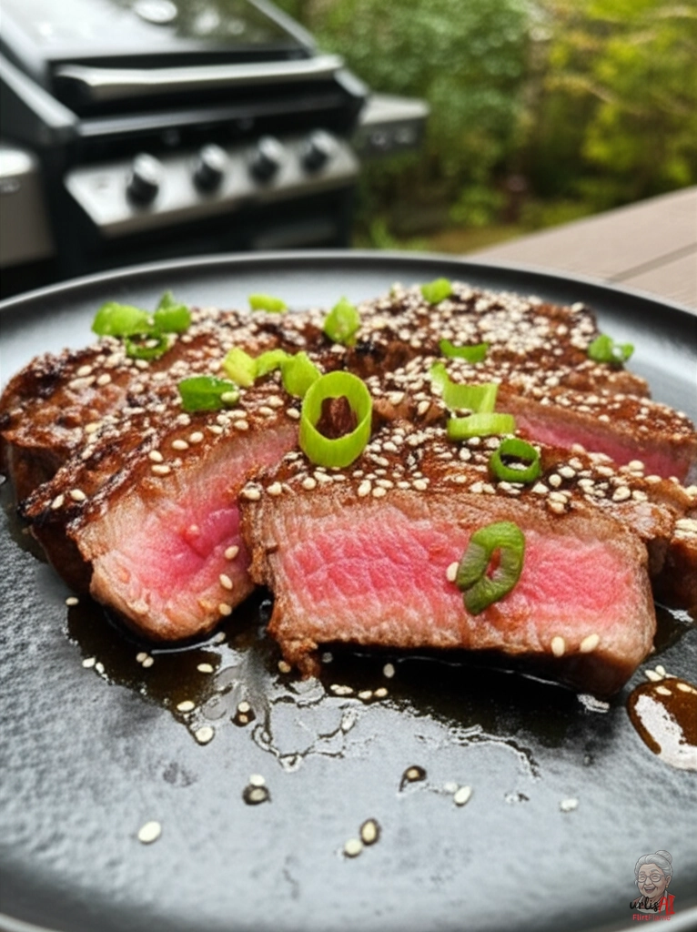 Glazed Misosteaks — Gasgrill