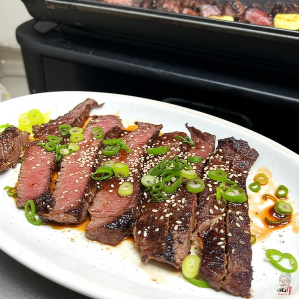 Sesam Steakstreifen — Gasgrill