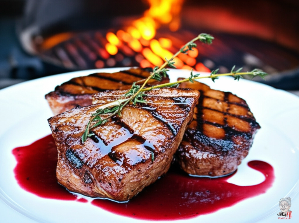 Rotwein Samtbäckchen — Kohlegrill