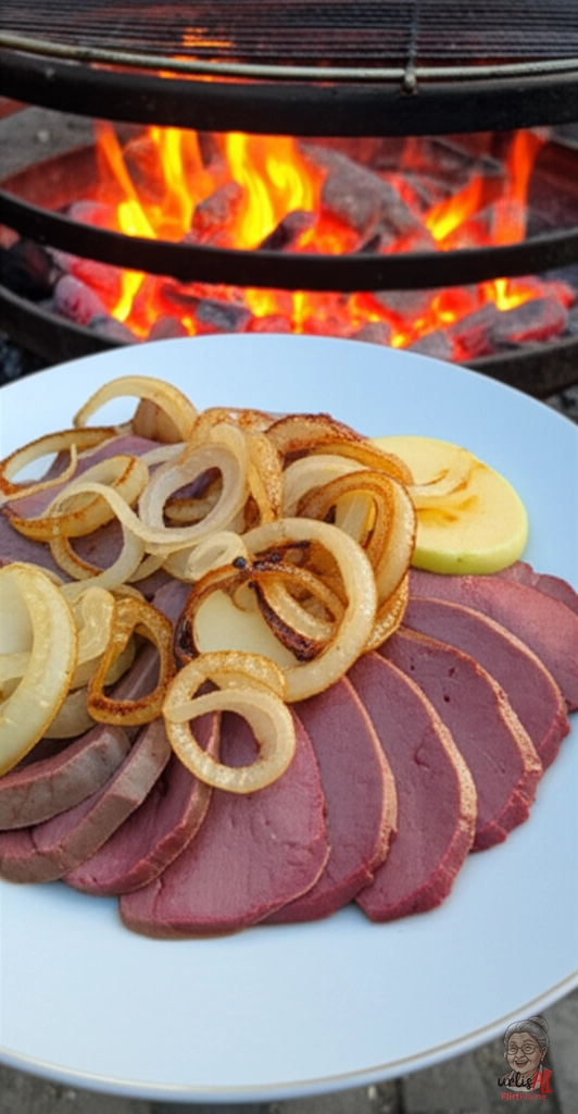 Apfel Goldleber — Kohlegrill