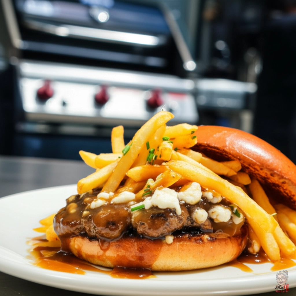 Poutine Burger — Gasgrill