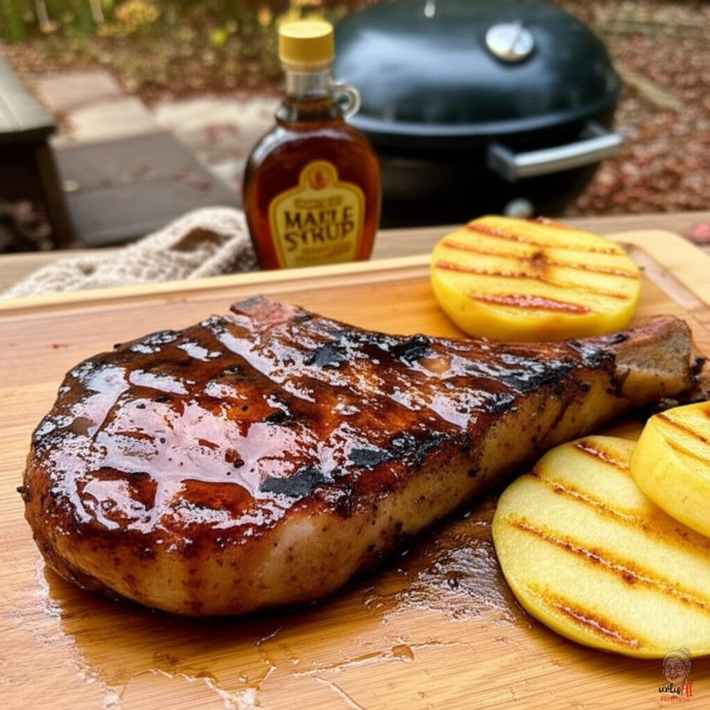 Maple Glaze Kotelett — Kohlegrill