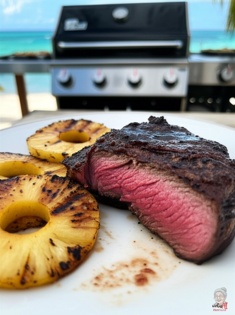 Dark Rum Steaks — Gasgrill