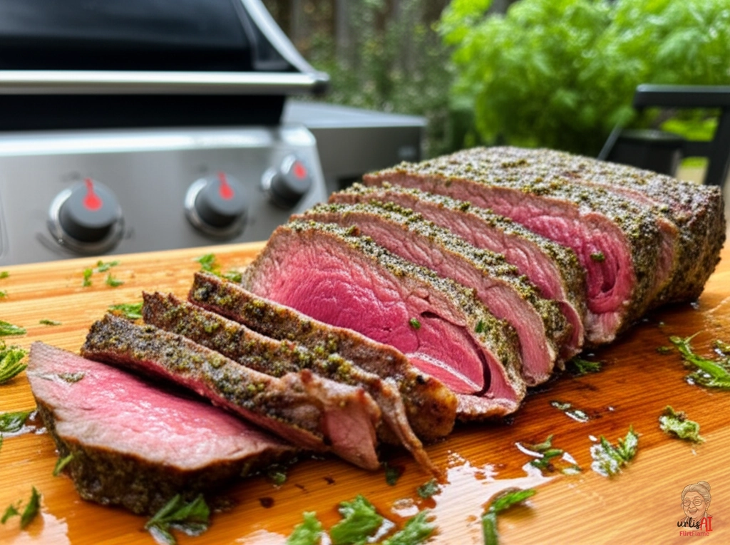 Emerald Herb Steaks — Gasgrill