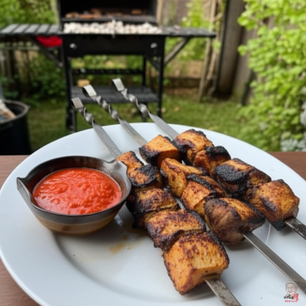 Crimson Pork Spears — Kohlegrill
