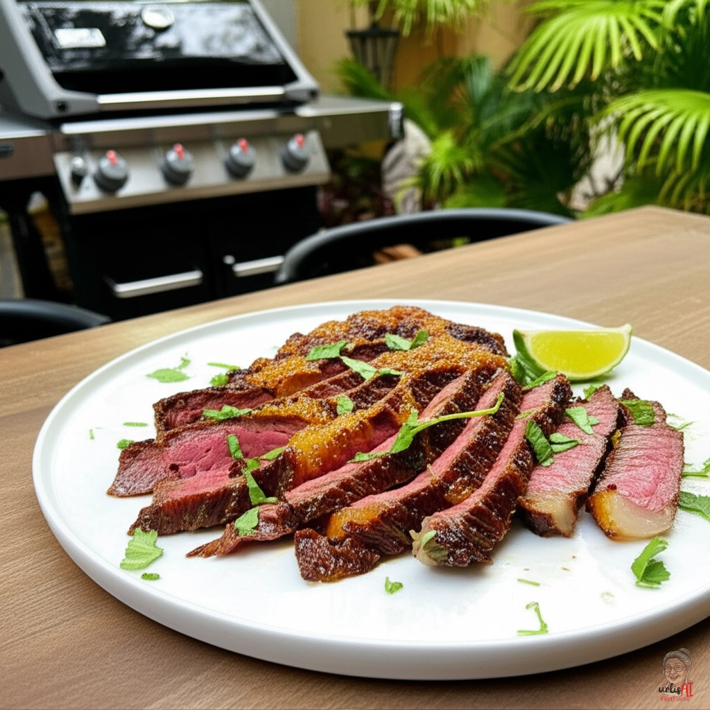 Seared Citrus Flank — Gasgrill