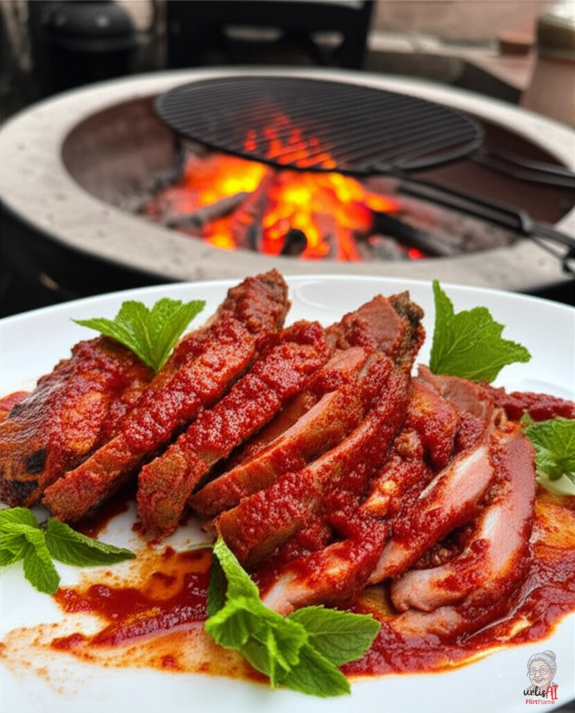 Scarlet Fire Bloom — Kohlegrill