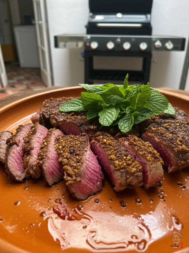 Garlic Crust Steaks — Gasgrill